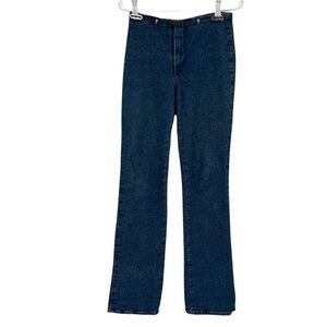 Vertigo Paris Silver Skull Charm Straight Leg Jeans Size 8 Women’s